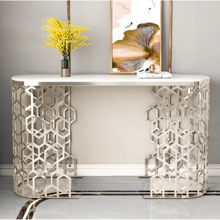 Dulcie Luxurious Gold Console Table