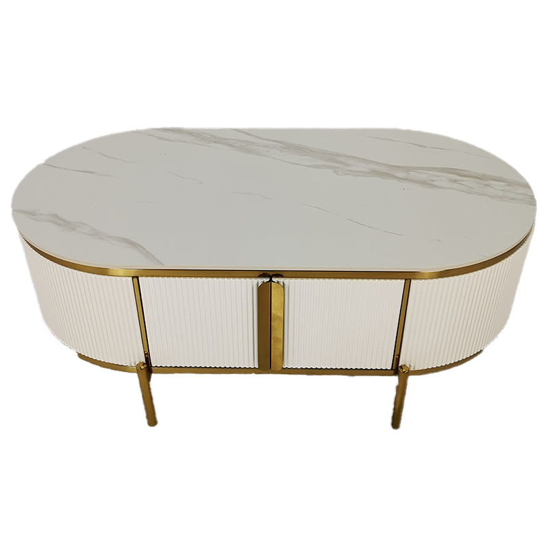 Tate Coffee Table With Gold Accents