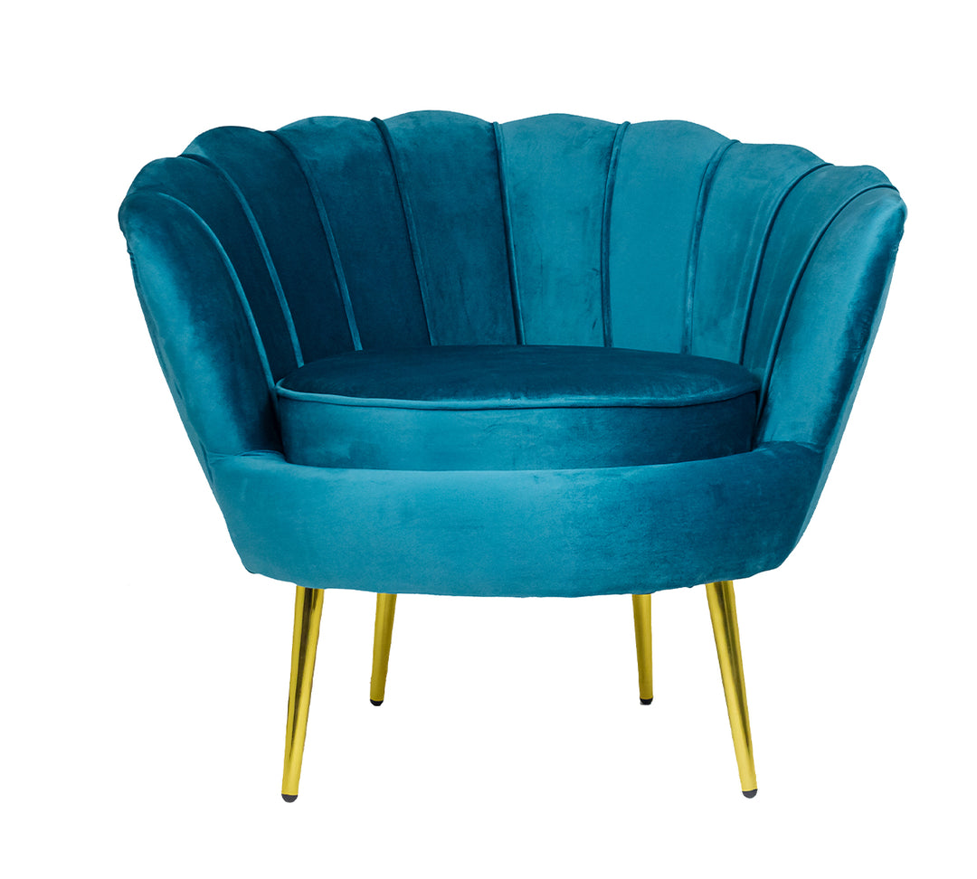 Tulip Single Seater Velvet Couch