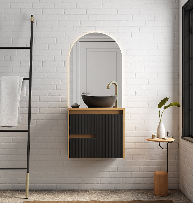 Kyoto Wooden Bathroom Vanity With Bali Basin