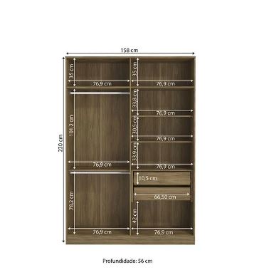 Belmonte 4 Doors Wardrobe