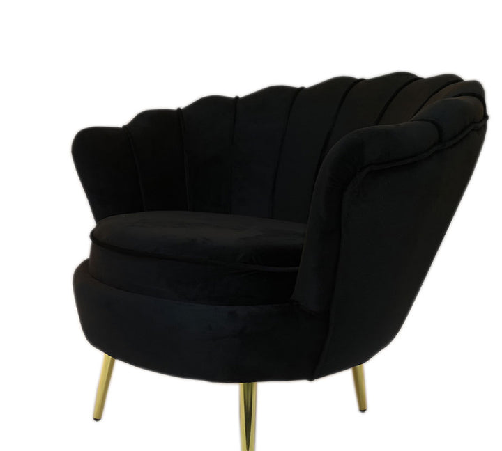 Tulip Single Seater Velvet Couch