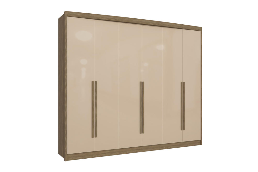 Rodriguez 6 Door Wardrobe With Mirror