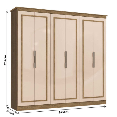 Escobar 6 Double Door Wardrobe