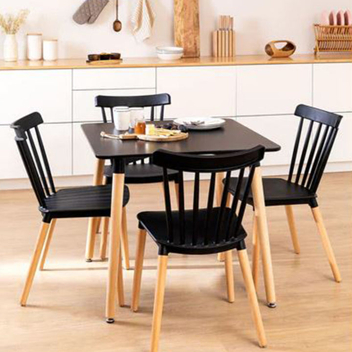 Marvella 5 Piece Black Dinning Set