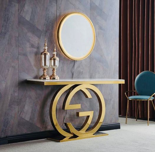 Gwen Marble Top Console Table