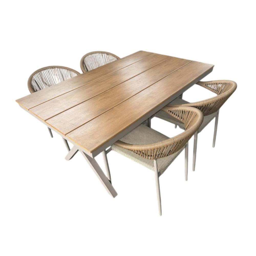 Hailey Wooden Outdoor Dining Set