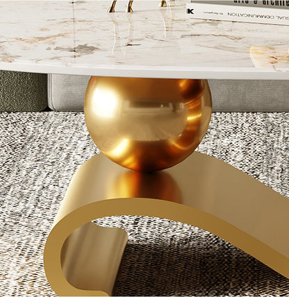 Raven Marble Top Modern Coffee Table