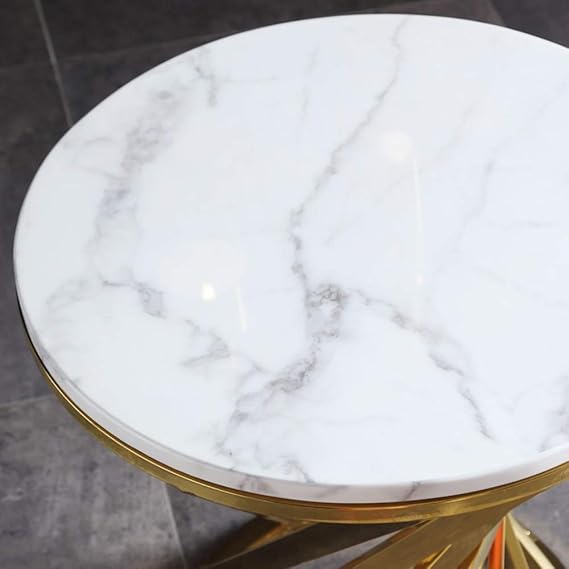 Mercy Round Marble Side Table