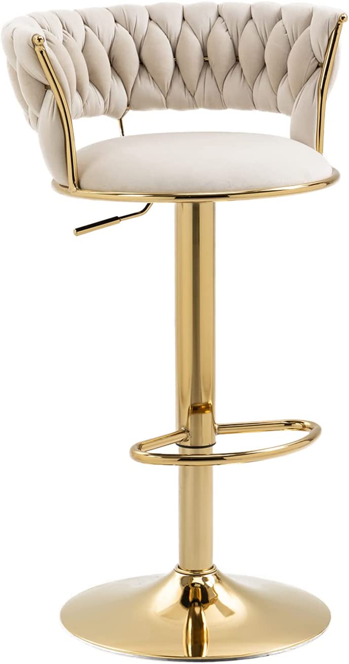 Novah Velvet Bar Stool