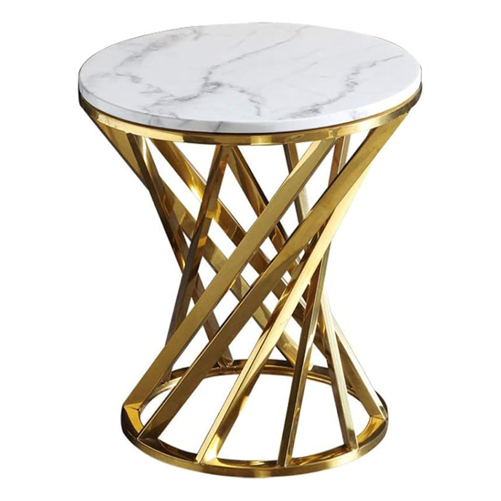 Mercy Round Marble Side Table