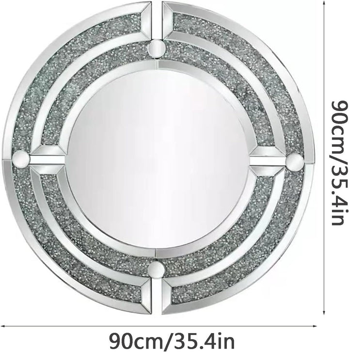 Sadira Silver Round Mirror Only