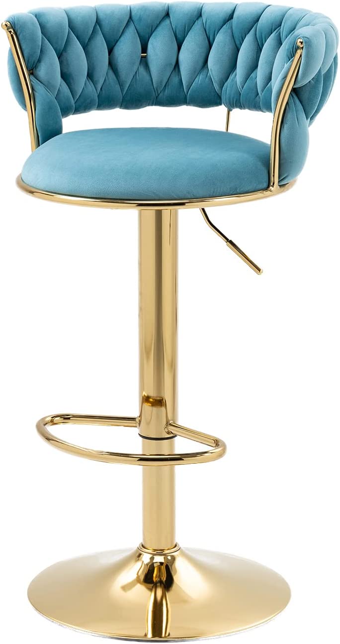 Novah Velvet Bar Stool