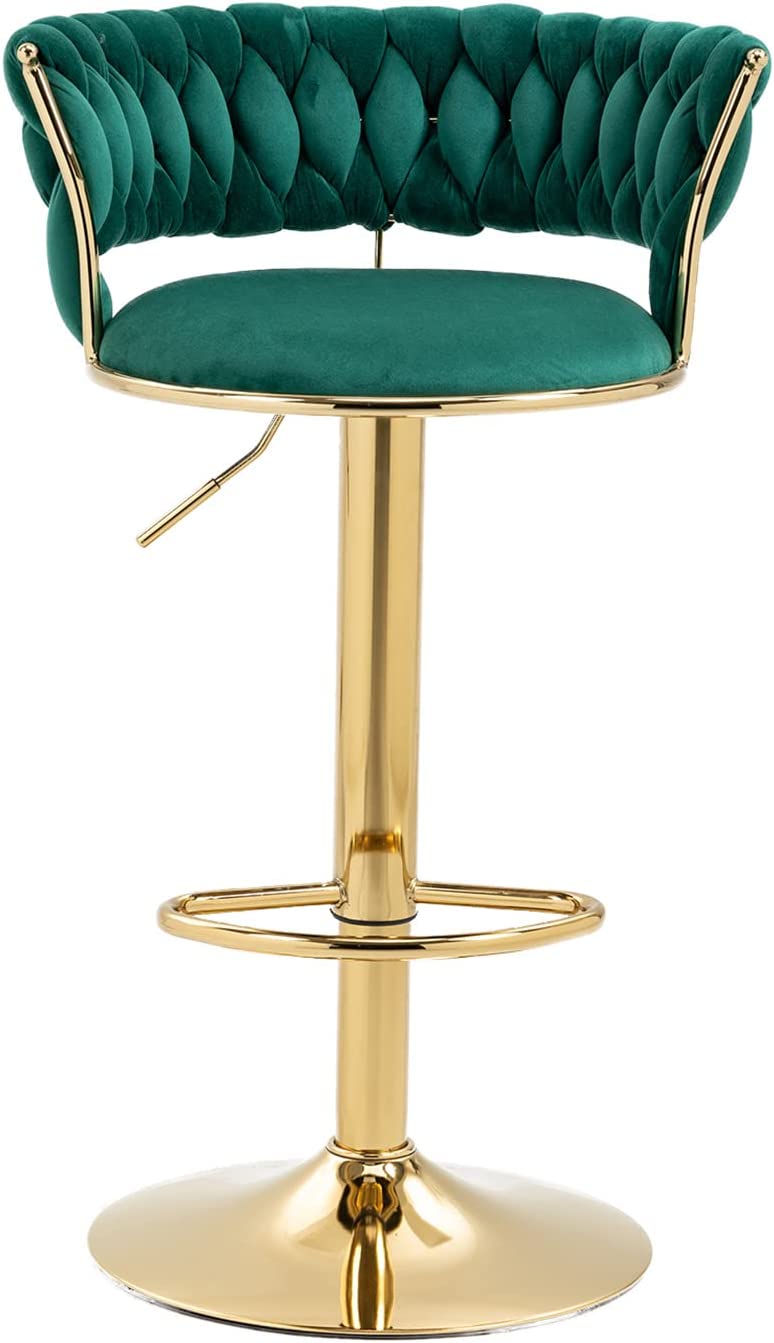 Novah Velvet Bar Stool