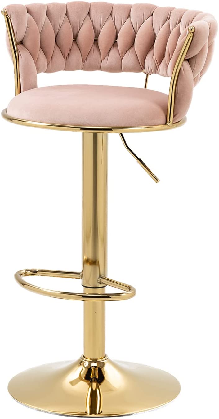 Novah Velvet Bar Stool