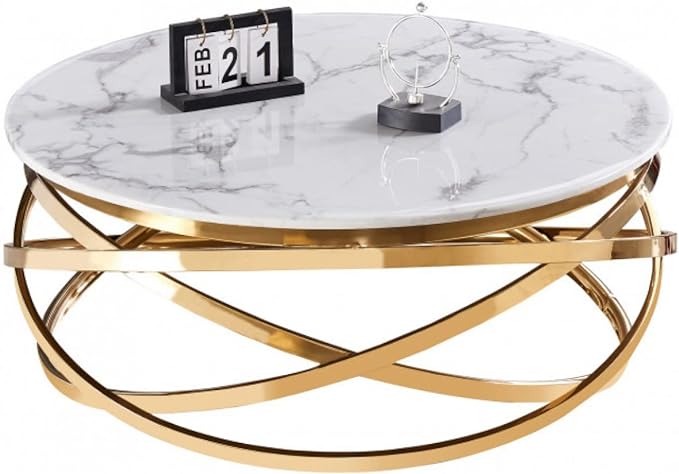 Kesha Marble Coffee Table And Side Table Set