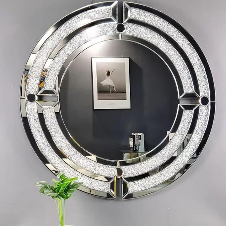 Sadira Silver Round Mirror Only