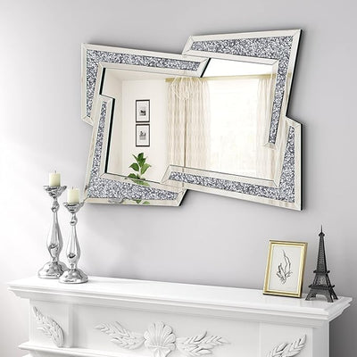 Philomena Silver Square Mirror Only Jagger-ed