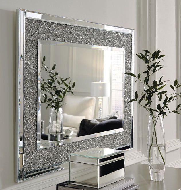 Kiora Silver Square Mirror