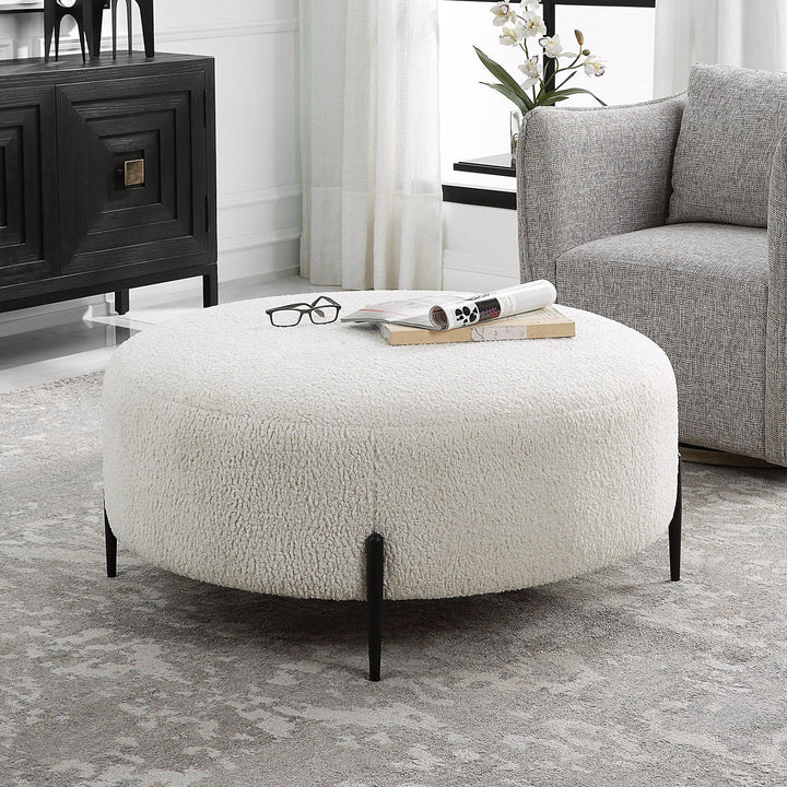 Levi Plush Ottoman