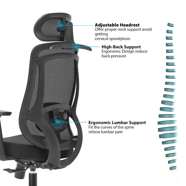 Yurena High Back Ergonomic Office Chair