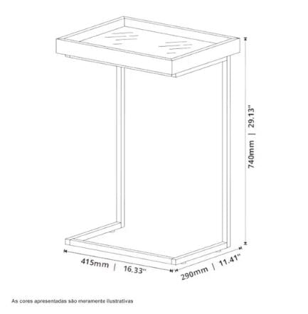 Luxo Moden Sofa Side Table