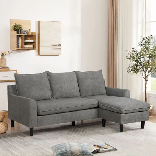 Wendy Grey Reversible L Shape Sofa