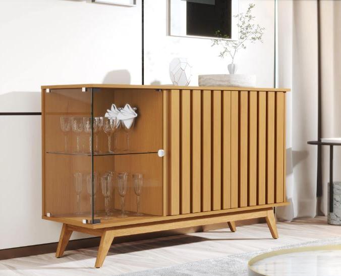 Açai Buffet With 3 Doors And 2 Shelves