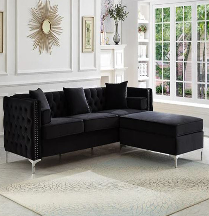 Oxford Corner Chesterfield Reversible Sectional Couch