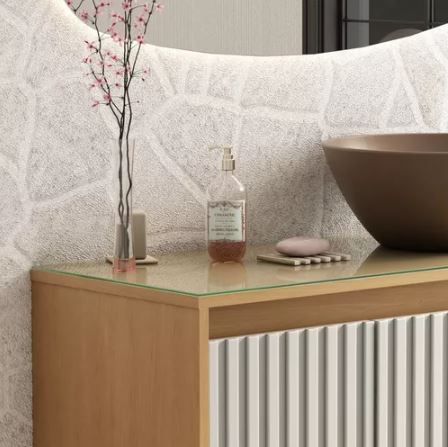 Sakura Glass Top Vanity Basin With Cuia Basin