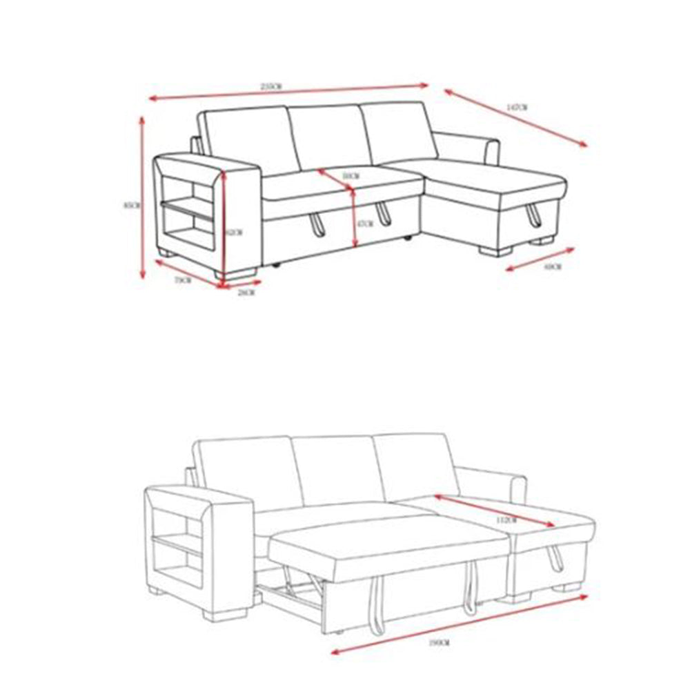 Chicago Reversible Sofa Bed