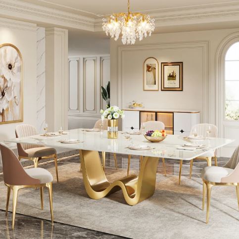 W-Shaped Luxe Dinning Table Only