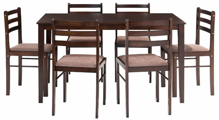 Penelope  7 Piece Dinning Set Cappucino