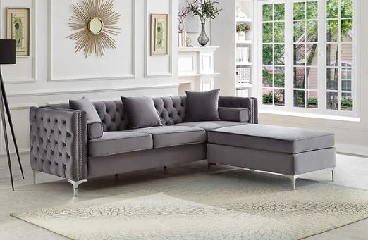 Oxford Corner Chesterfield Reversible Sectional Couch