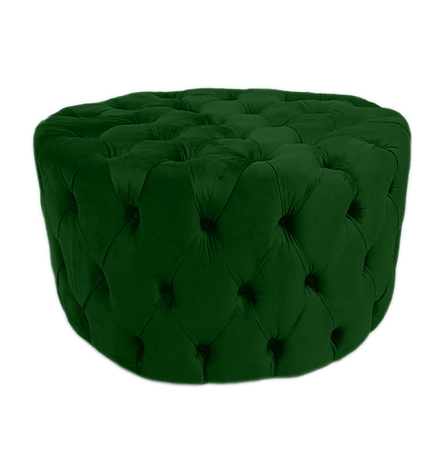 Clark Round Button Ottoman