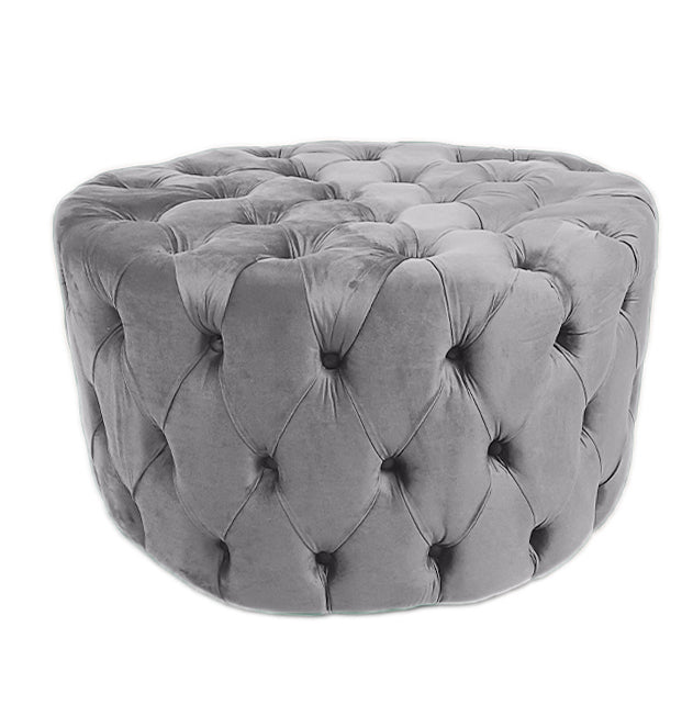 Clark Round Button Ottoman