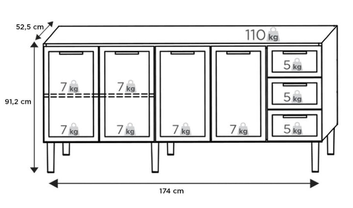 Juno Steel Kitchen Cabinet