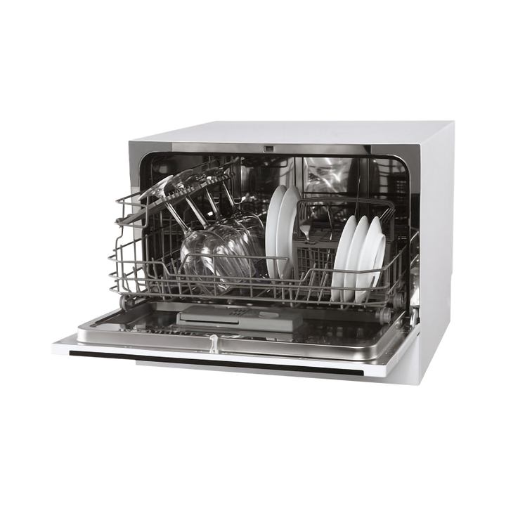 Midea 6 Place Counter Top Dishwasher white