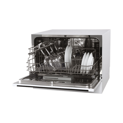 Midea 6 Place Counter Top Dishwasher white