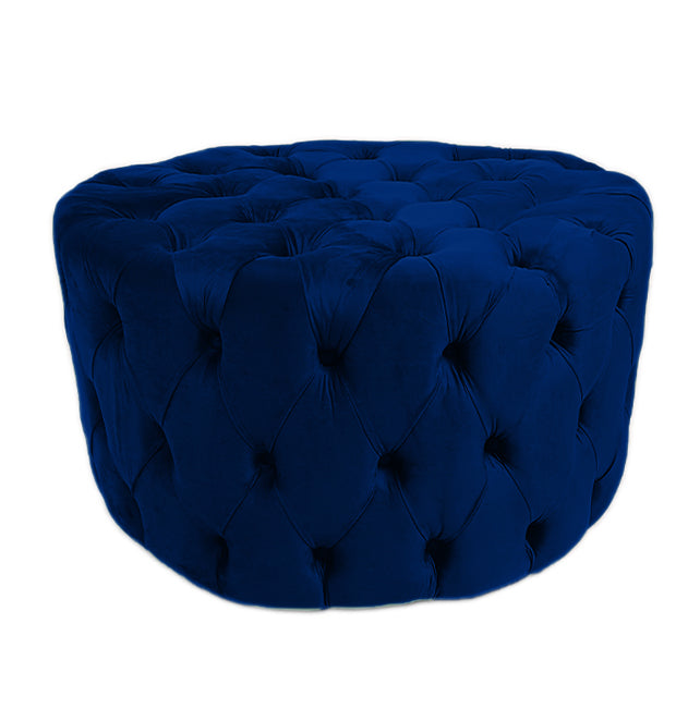 Clark Round Button Ottoman