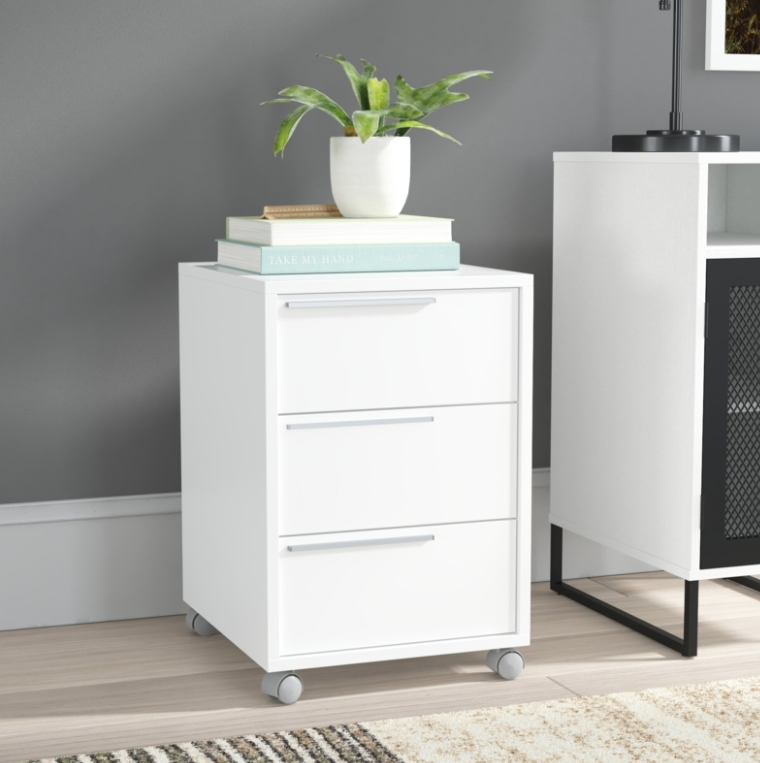 Ivanova 3 Drawer Accent Pedestal