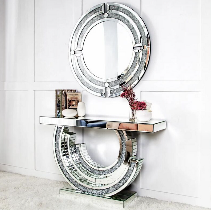 Luciana Console Table And Mirror With Light