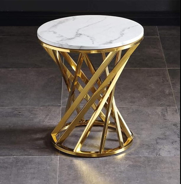 Mercy Round Marble Side Table