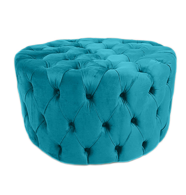 Clark Round Button Ottoman