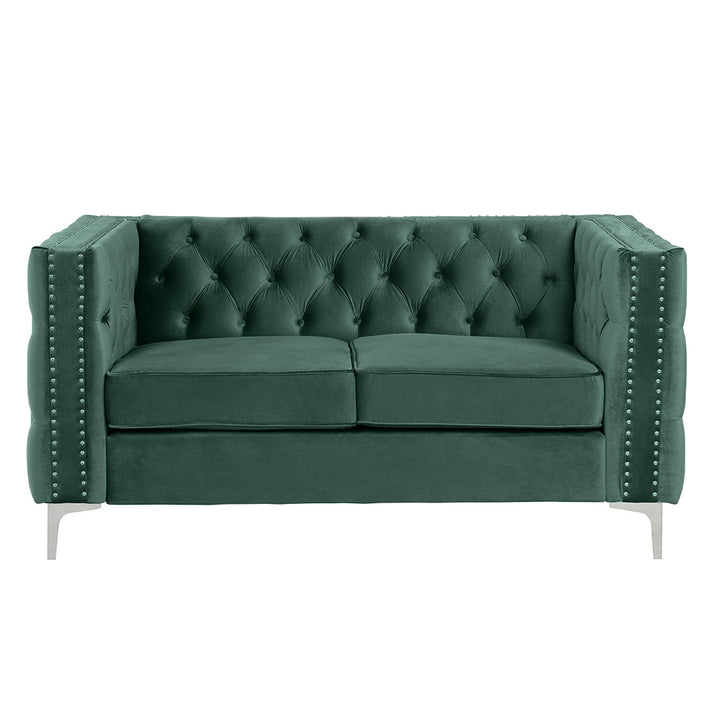 Oxford  2 Seater Buttoned Couch With Piping