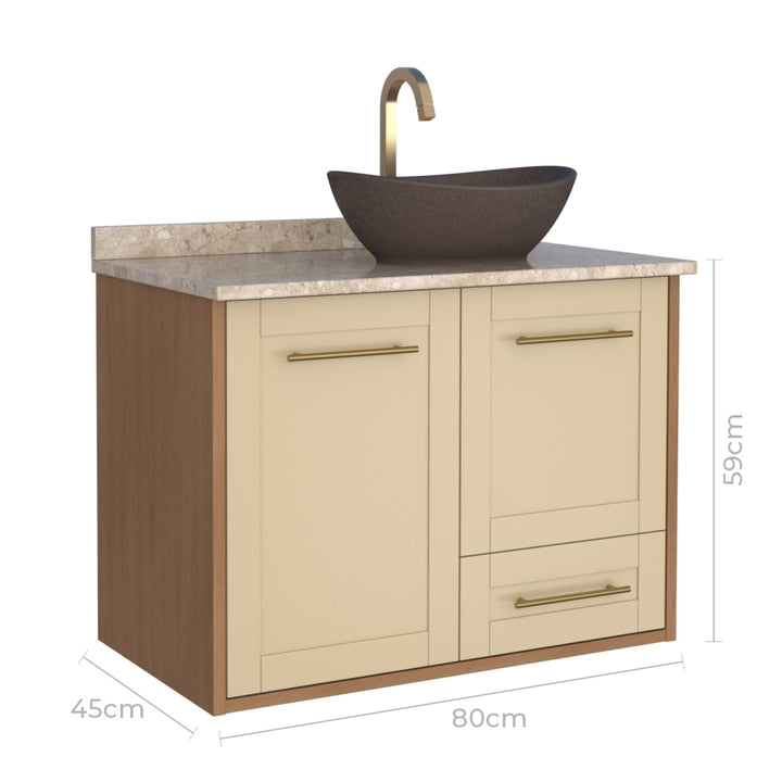 Petunia  Bathroom Vanity With Bali Basin