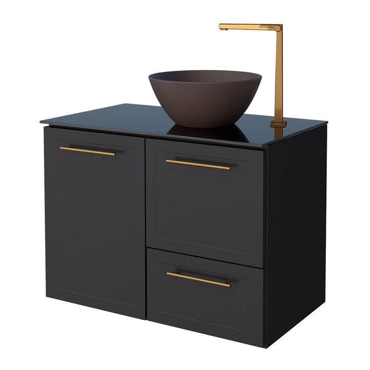 Jambo Tempered Glass Bathroom Vanity- Cuia Basin