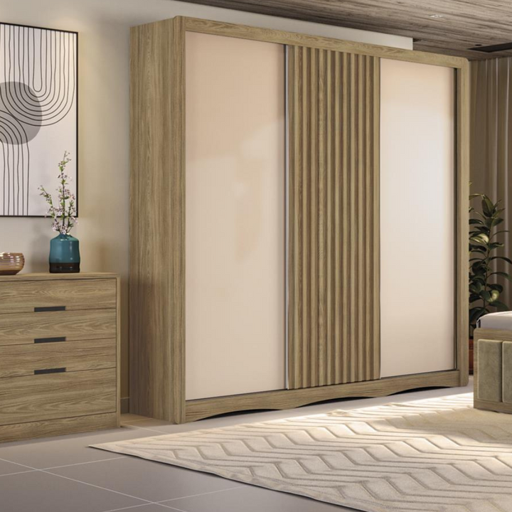 Labrada 3 Door Reversable Sliding Wardrobe