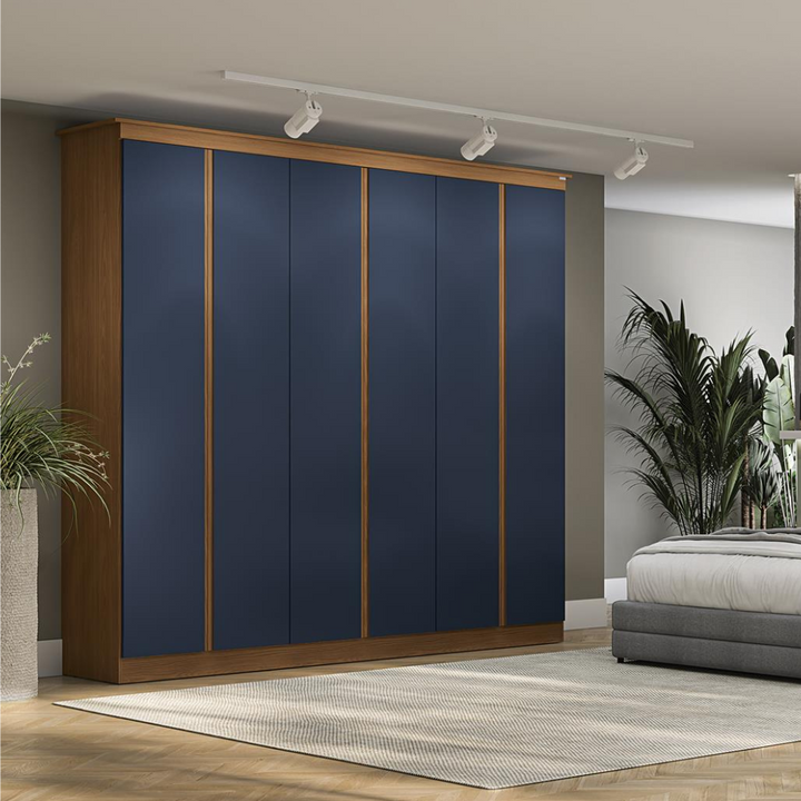 Rada 6 Door Wardrobe Deep Blue