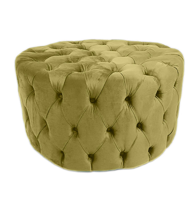 Clark Round Button Ottoman